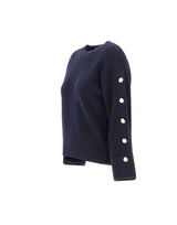 KAOS Maglia con bottoni sulle maniche BLUE Donna 