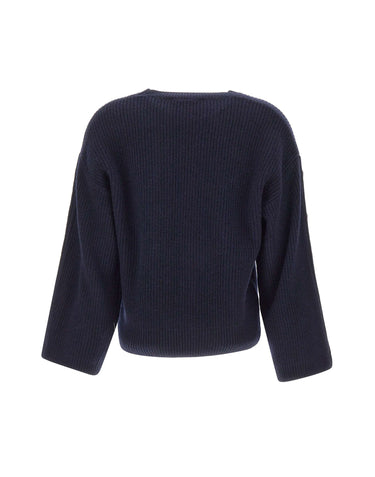 KAOS Maglia con bottoni sulle maniche BLUE Donna 