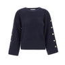 KAOS Maglia con bottoni sulle maniche BLUE Donna 