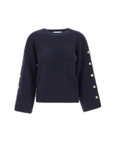 KAOS Maglia con bottoni sulle maniche BLUE Donna 