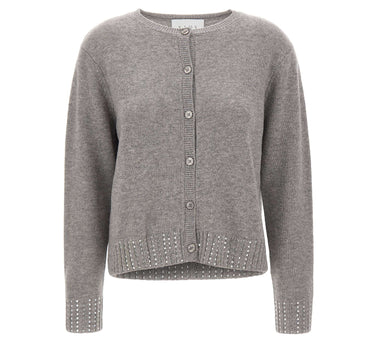 KAOS Cardigan in lana con strass GREY Donna 