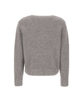 KAOS Cardigan in lana con strass GREY Donna 