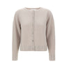 KAOS Cardigan in lana con strass BEIGE Donna 