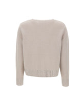 KAOS Cardigan in lana con strass BEIGE Donna 