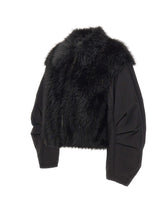 KAOS Giacca bitessuto ecopelliccia BLACK Donna 