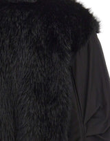KAOS Giacca bitessuto ecopelliccia BLACK Donna 