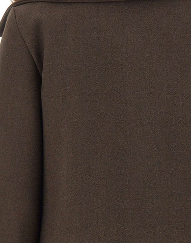 KAOS Giacca con collo in ecopelliccia BROWN Donna 