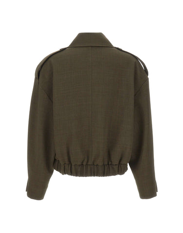 KAOS Giacca crop doppiopetto GREEN Donna 