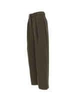 KAOS Pantaloni ampi con pinces GREEN Donna 