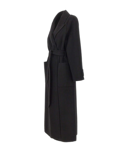 KAOS Cappotto in misto lana BLACK Donna 