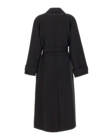 KAOS Cappotto in misto lana BLACK Donna 
