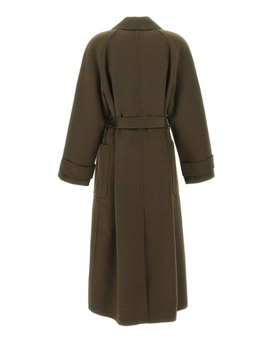 KAOS Cappotto in misto lana GREEN Donna 