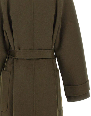 KAOS Cappotto in misto lana GREEN Donna 