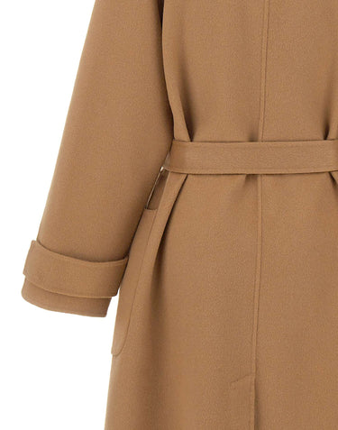 KAOS Cappotto in misto lana BROWN Donna 
