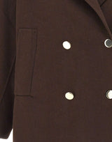 KAOS Giacca con collo in eco pelliccia BROWN Donna 