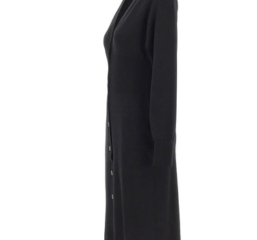 KAOS Abito lungo in maglia BLACK Donna 