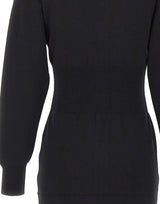 KAOS Abito lungo in maglia BLACK Donna 