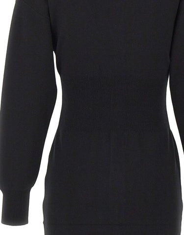 KAOS Abito lungo in maglia BLACK Donna 