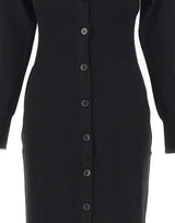 KAOS Abito lungo in maglia BLACK Donna 