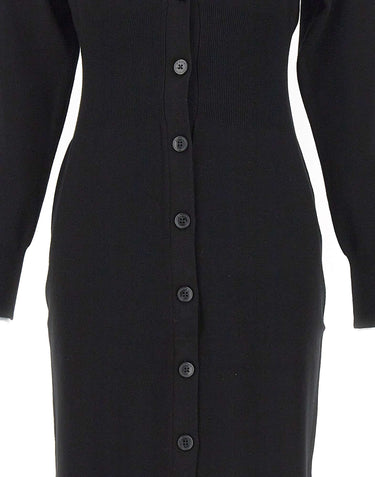 KAOS Abito lungo in maglia BLACK Donna 