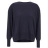 KAOS Maglia con abbotonatura posteriore BLUE Donna 
