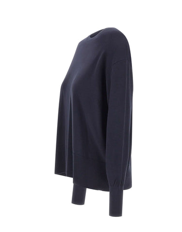 KAOS Maglia con abbotonatura posteriore BLUE Donna 