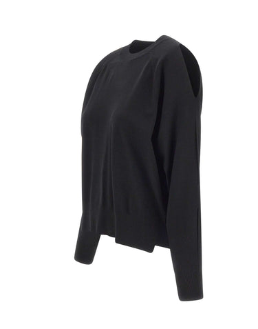 KAOS Maglia con cut-out sulle spalle BLACK Donna 