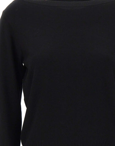 KAOS Maglia con scollo a barca BLACK Donna 