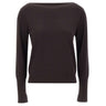 KAOS Maglia con scollo a barca BROWN Donna 