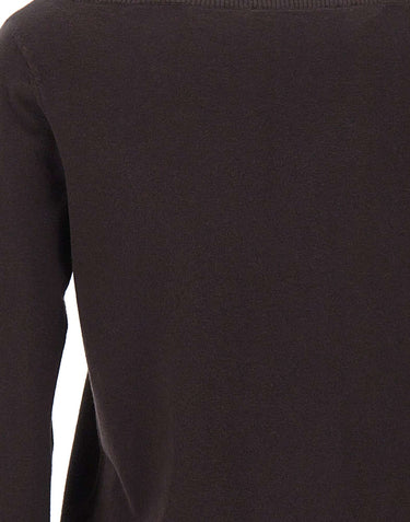 KAOS Maglia con scollo a barca BROWN Donna 