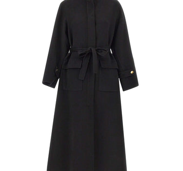 KAOS Cappotto in misto lana BLACK Donna 