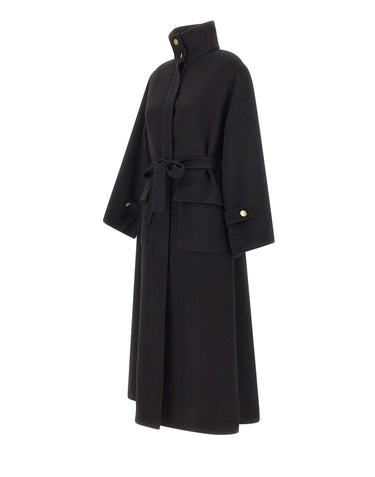 KAOS Cappotto in misto lana BLACK Donna 