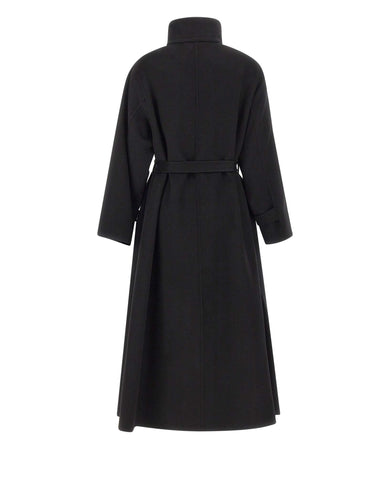 KAOS Cappotto in misto lana BLACK Donna 