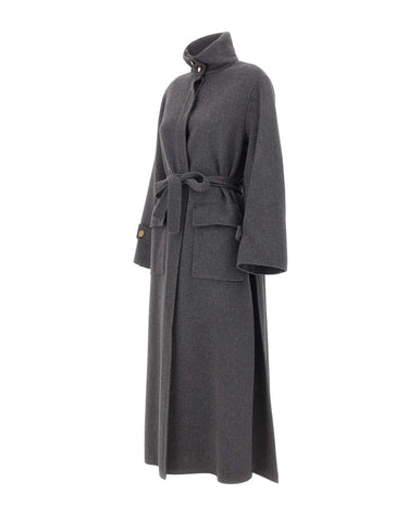 KAOS Cappotto in misto lana GREY Donna 