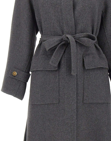 KAOS Cappotto in misto lana GREY Donna 