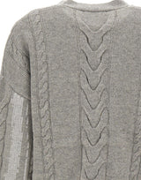 KAOS Cardigan in misto lana GREY Donna 