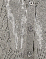 KAOS Cardigan in misto lana GREY Donna 