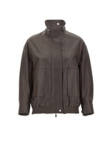 Giacca bomber in pelle SI1SF001 6028 KAOS 