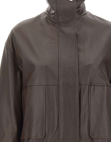 Giacca bomber in pelle SI1SF001 6028 KAOS 