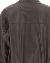 Giacca bomber in pelle SI1SF001 6028 KAOS 
