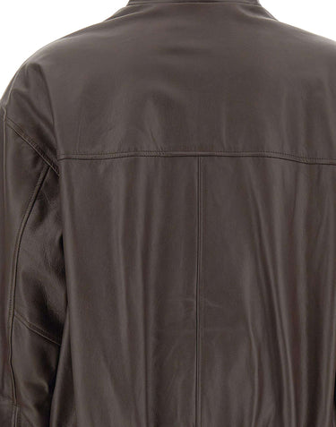 Giacca bomber in pelle SI1SF001 6028 KAOS 
