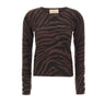 KAOS Maglia con motivo animalier BROWN Donna 