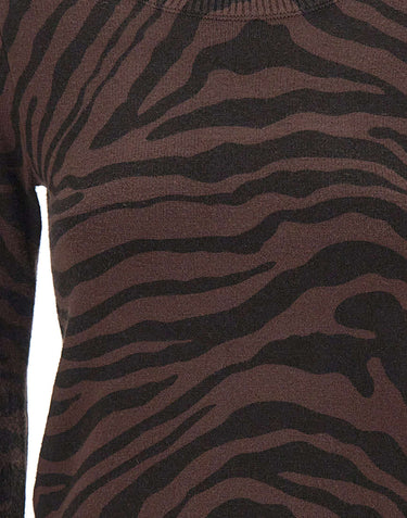 KAOS Maglia con motivo animalier BROWN Donna 