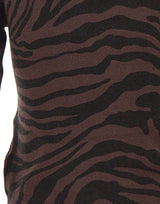 KAOS Maglia con motivo animalier BROWN Donna 