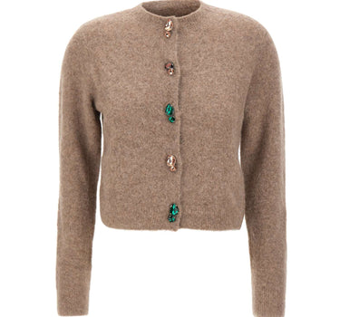 KAOS Cardigan in misto alpaca BEIGE Donna 