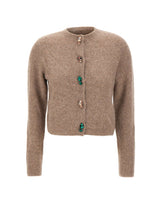 KAOS Cardigan in misto alpaca BEIGE Donna 
