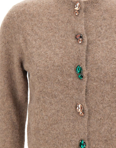 KAOS Cardigan in misto alpaca BEIGE Donna 
