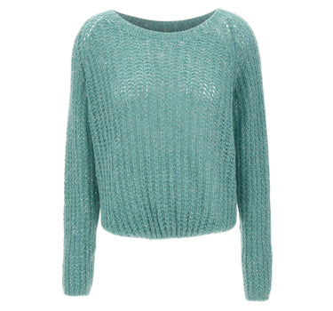 KAOS Maglia traforata con paillettes<BR/> GREEN Donna 