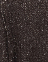 KAOS Maglia traforata con paillettes BROWN Donna 