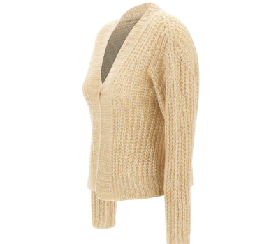 KAOS Cardigan traforato con paillettes BEIGE Donna 